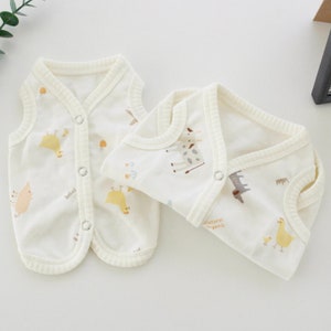 Organic Cotton Zoo Vest, XS-2XL, Dog Vest, Dog Cloth, Dog Top, Dog Clothing, Dog Fashion, Dog Apparel