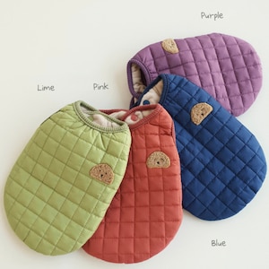 Quilted Vest, S-2XL, Pet Clothing, Dog-Vest, Dog Jacket, Dog Fashion, Dog Apparel, Pet Clothing