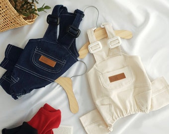 Denim Pocket Overall, S-XL, Pajama Pet, Dog Jumpsuit, Pet Clothing, Dog Coat, Dog Winter Top, Dog Fashion, Dog Apparel, Pet Clothing