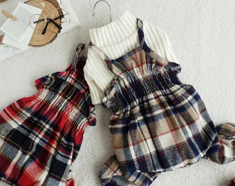 Gingham Overall, S-2XL, Pajama Pet, Dog Jumpsuit, Pet Clothing, Small Dog Jumper, Dog Summer Dress, Dog Fashion, Dog Apparel, Pet Clothing
