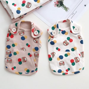 Cotton Graphic Vest, S-2XL, Pet Clothing, Dog-Vest, Dog Jacket, Dog Fashion, Dog Apparel, Pet Clothing