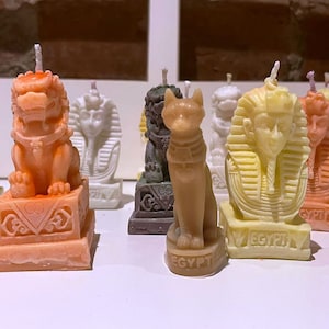 Ancient Egypt Candle // EGYPTIAN CANDLE //  Soya Wax Candle // Egyptian// Home Decor // Tutankhamun Candle // Egypt Cat // Egytp Gods