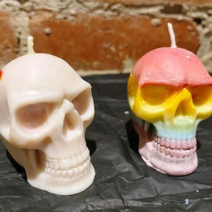 Halloween Decor, Halloween Skull Candle, Mini Skull Candles, Skull, Gothic Candle, Halloween Decoration, Skull Candle Gift Box Set