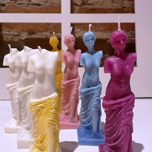 Venus di Milo goddess statue candle | Venus Goddess candle | Venus Statue candle | Naked woman candle | Vegan | Female Body soy wax