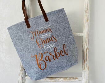 | de bolsa de fieltro | de compradores | personalizada de regalo Idea de regalo | abuela | | de nacimiento Regalo para la abuela | | personalizada Regalo Navidad