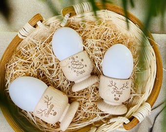 Hueveras de madera personalizadas I Navidad I Decoración navideña I Regalo de Navidad I Hueveras I Mesa de desayuno I Souvenir