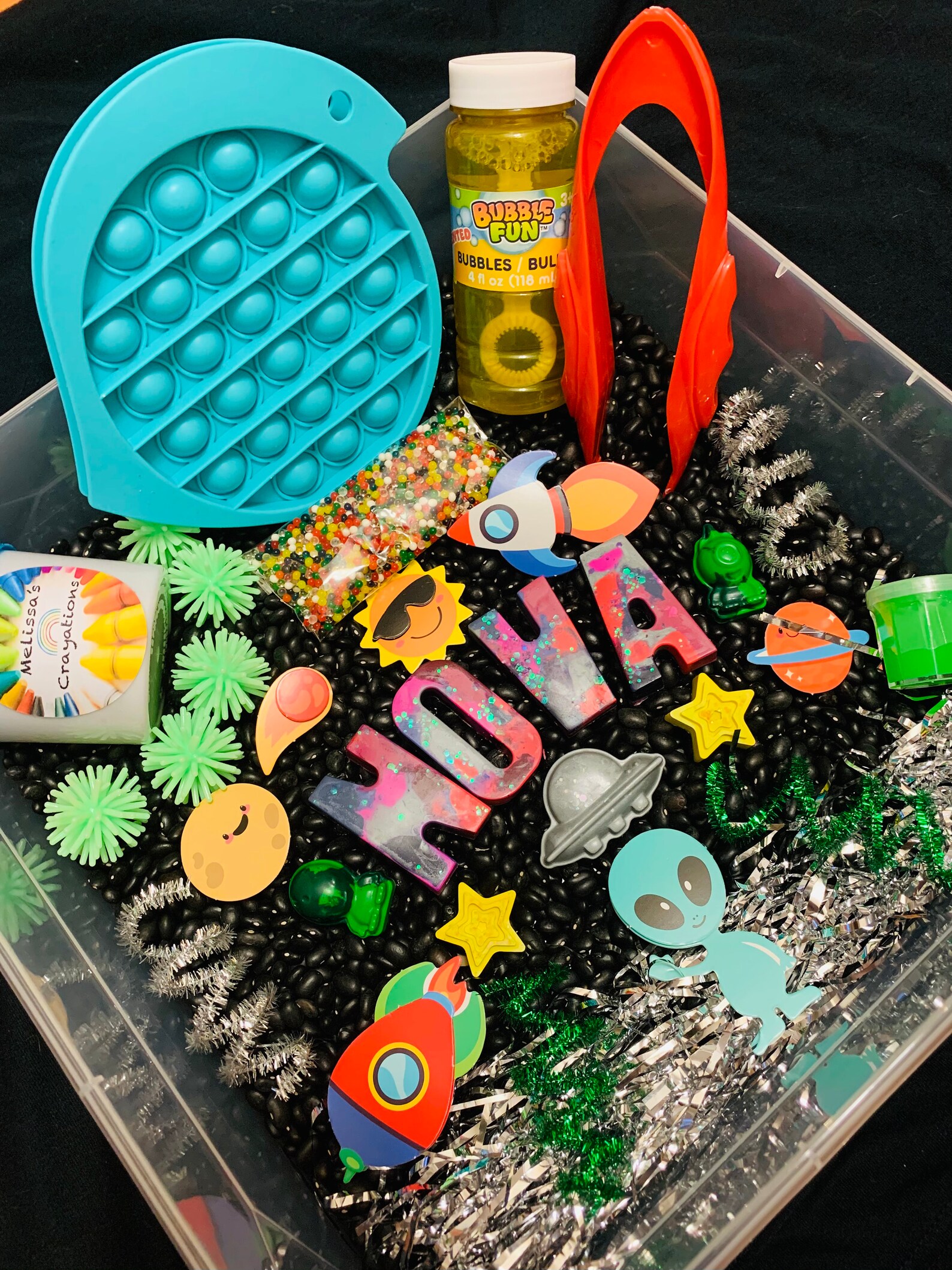 Space Sensory Box Sensory play Toddler toy Toddler gift Etsy