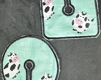 Teal Cow Gtube/Trach Pad