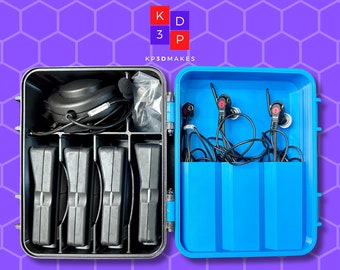 Vokkero® Varsity Squadra Pro, Varsity II & Elite compatible. Referee Comms Storage Boxes. Fits 3 Head sets, 4 Comms and a PTT Button unit.