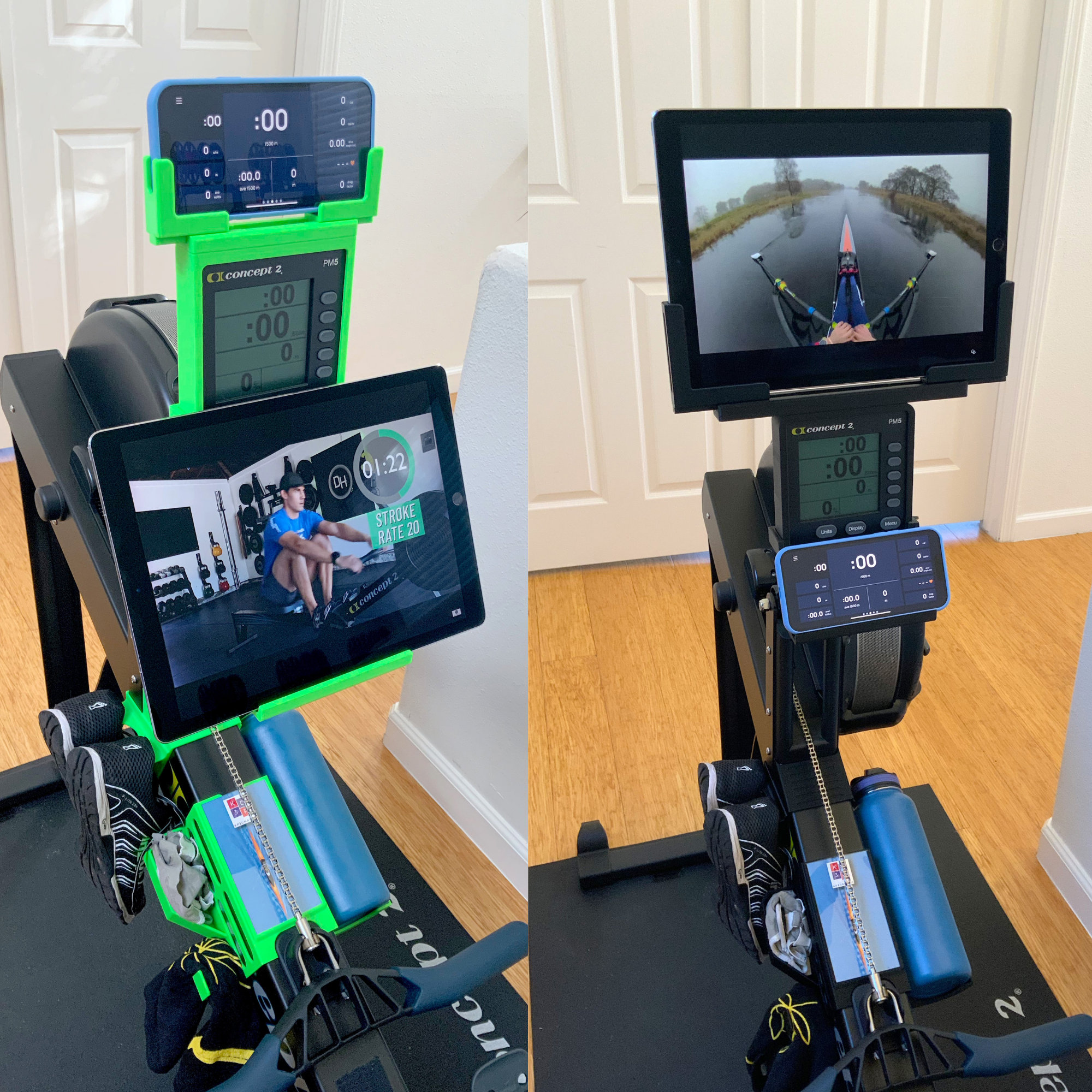 Concept Rower Holders PM5/PM4/PM3 Compatible Adjustable Ipad