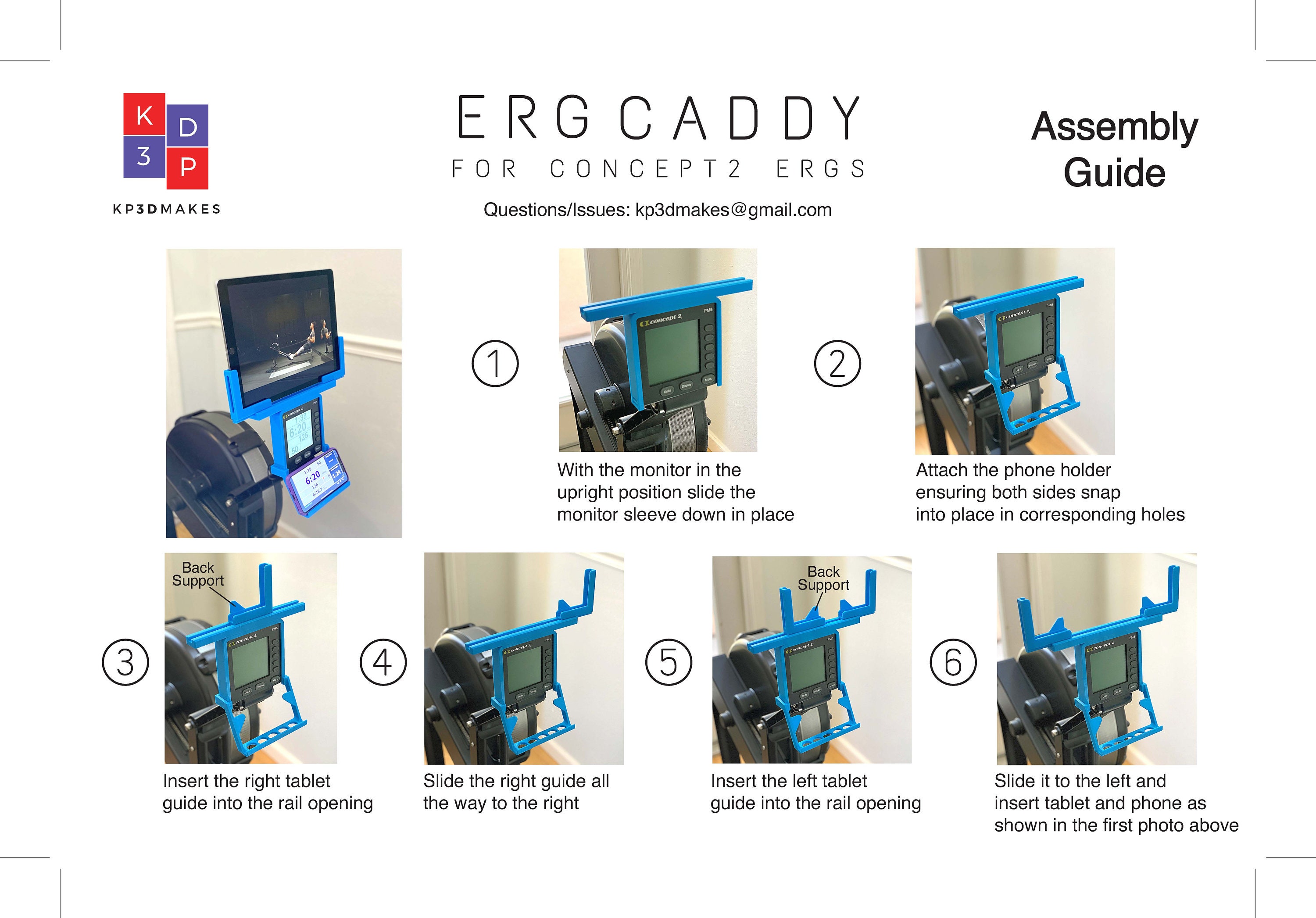 Rowerg Device Holder Retrofit Kit Smartphone Cradle 1098 For PM5