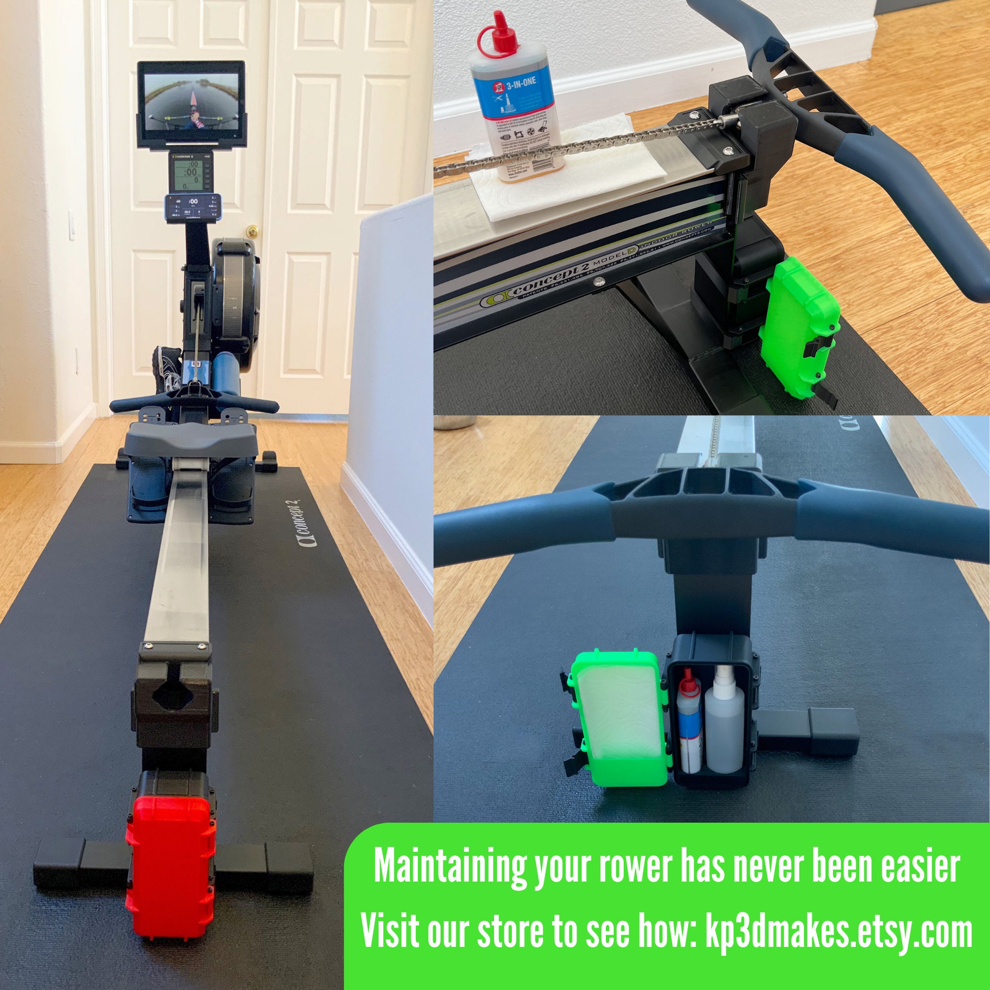 Phone Holder for Concept2® Rower & Skierg® With PM5 Monitors With