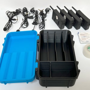 EJEAS® Scheidsrechters-intercoms-opbergbox (personaliseerbaar) - Scheidsrechterscommunicatie-toolbox | Met je ham erop. Past in uw scheidsrechterstas (3D-geprint)