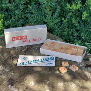 Antiguo juego DIAMINO / Juego de mesa francés / Vendido con instrucciones en su caja de cartón original / Colección de juegos y juguetes antiguos