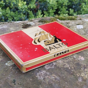 Vecchio portasigarette / Marca: BALTO / Etab. Chambon, Nantes - M.Giot, Régie Française, gusto americano / Collezione di vecchie scatole