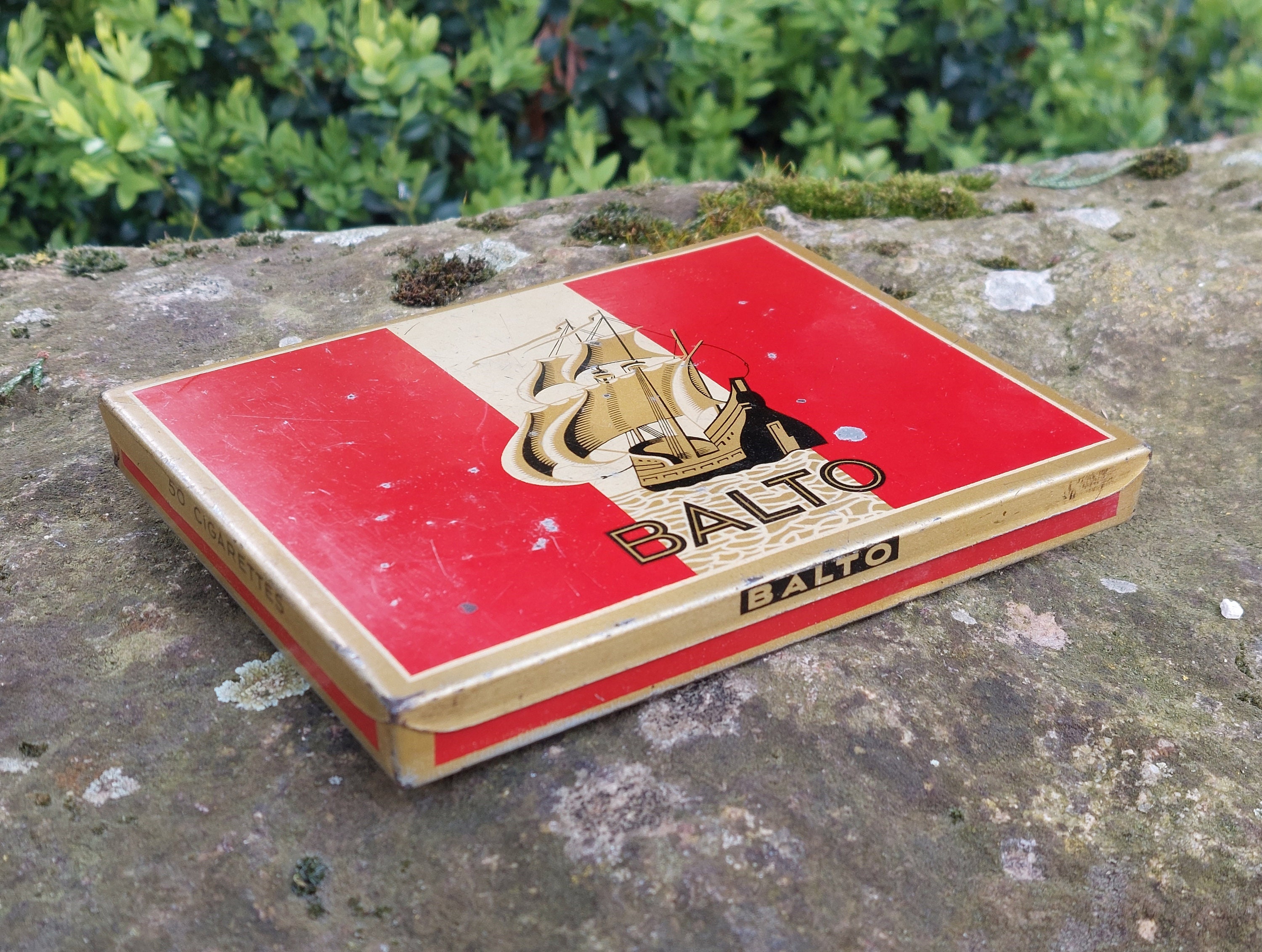 Old Cigarette Box / Brand: BALTO / Etab. Chambon, Nantes - M.giot, Régie  Française, American Taste / Collection of Old Boxes