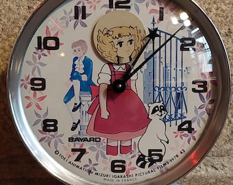 ダメージ　1978年　アップルパイツリー　時計　ウォールクロック　アメトイ Vintage CANDY Alarm Clock, TOEI Animation Mizuki Igarashi Pictural