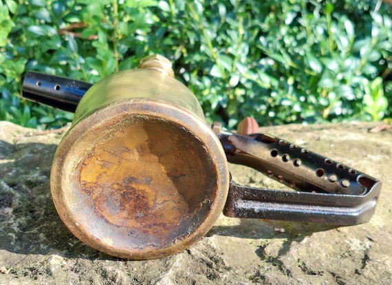 Chalumeau en laiton antique, à essence