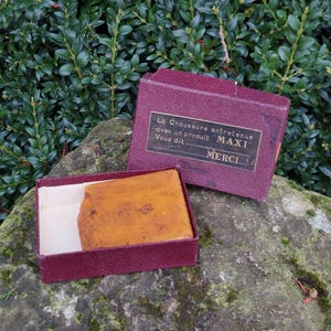 Alte MAXI-Schuhpflegeproduktbox / Originalprodukt / Authentisch und originell / Vintage-Kollektion und Dekoration / Frankreich