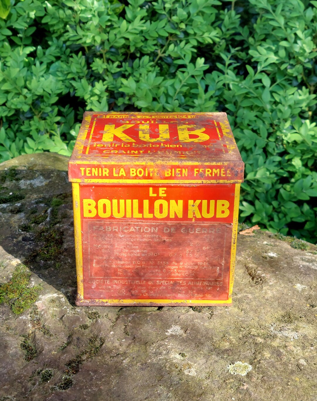 RARE Old BOUILLON KUB Box / Wartime Manufacture 1944 / Etsy