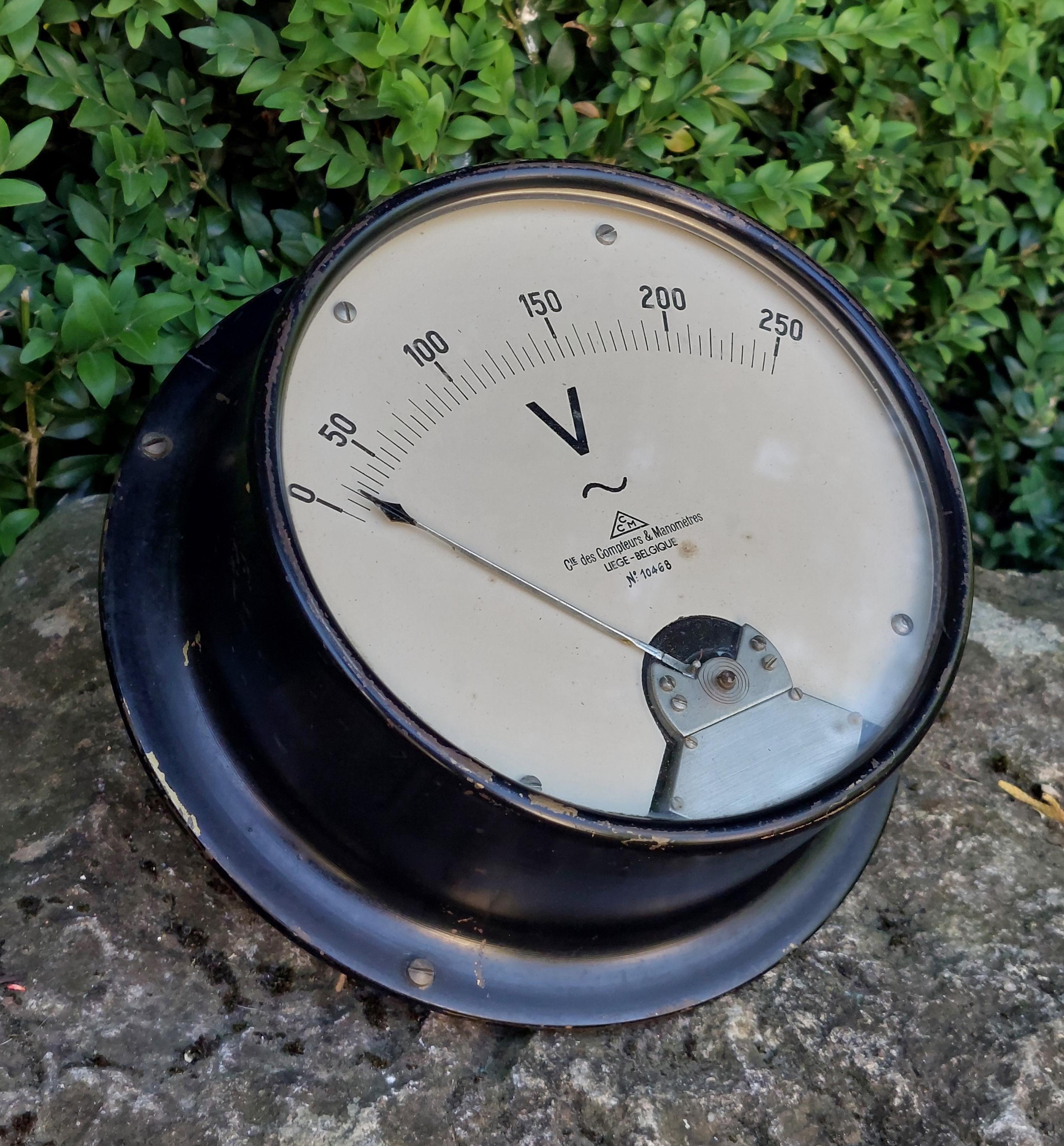 Manomètre Industriel Vintage - Objet Déco Atelier - État Inconnu
