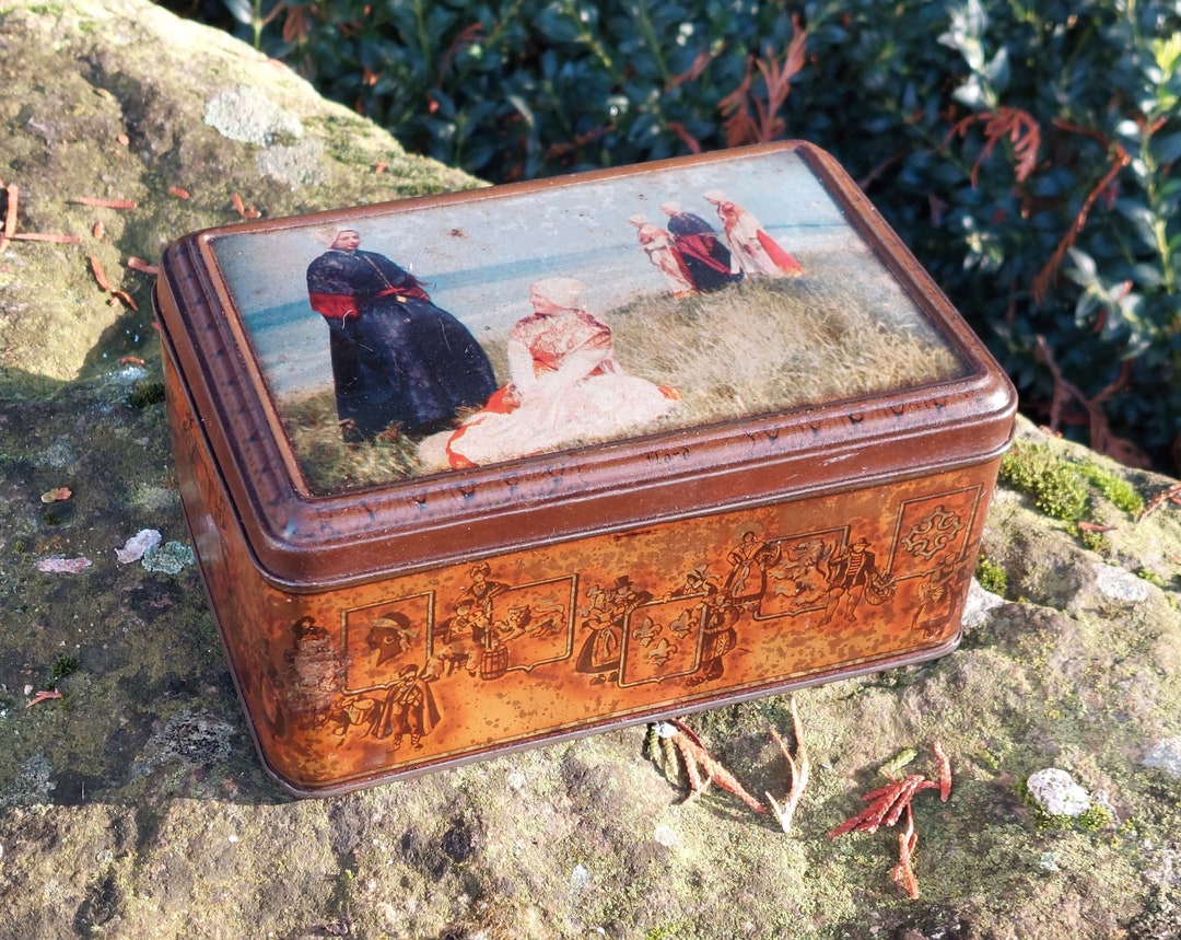 Old Box Colth Old Box With Characters in Traditional French Costume, Folklore ...