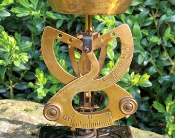 Antique letter scale / Original COLUMBUS Bilateral / 2 reading scales / Scale for letters and small parcels, post office