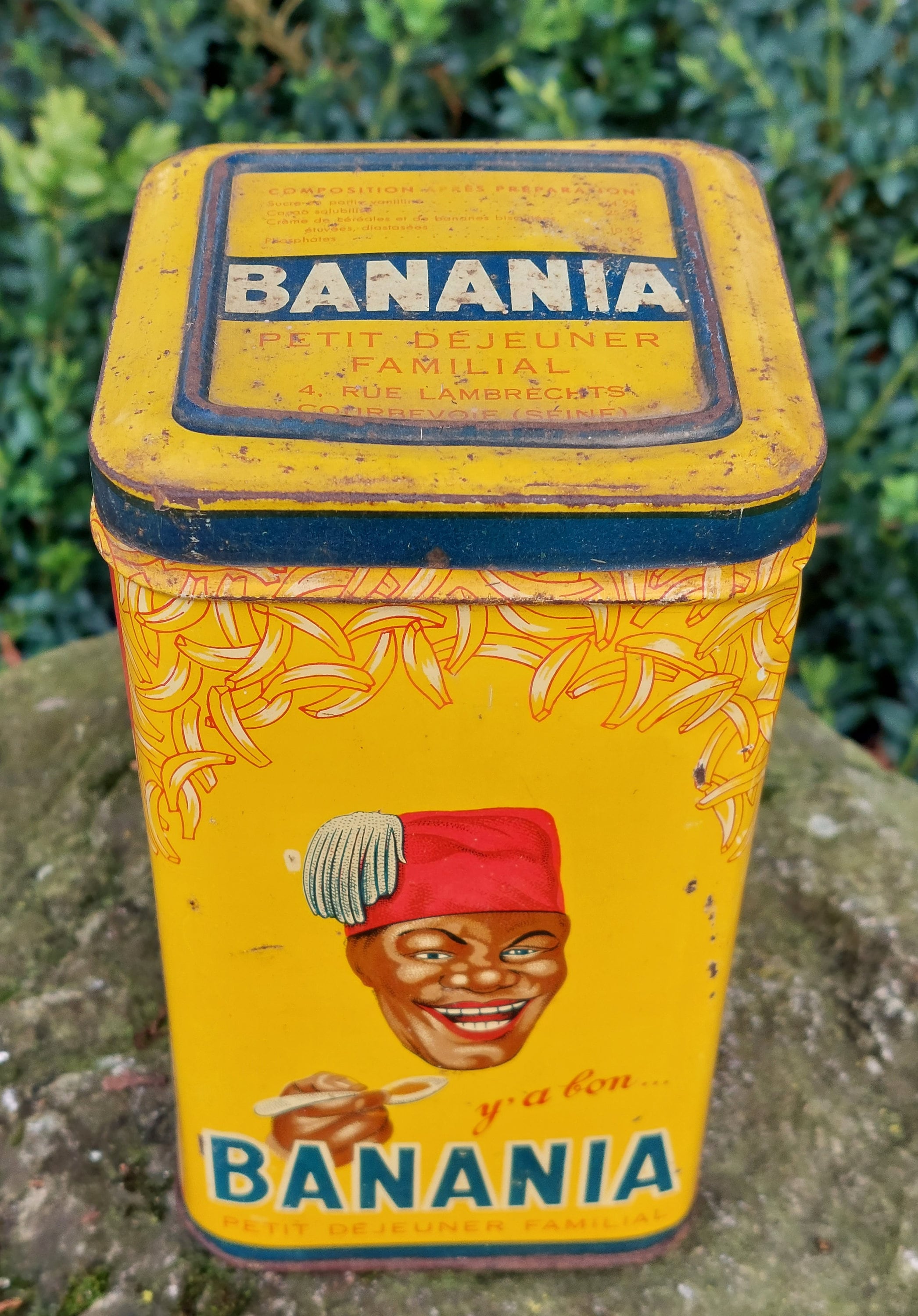 Ancienne Boite BANANIA RIZ Couleur Jaune / 1 Kg / Objet Rétro Etsy