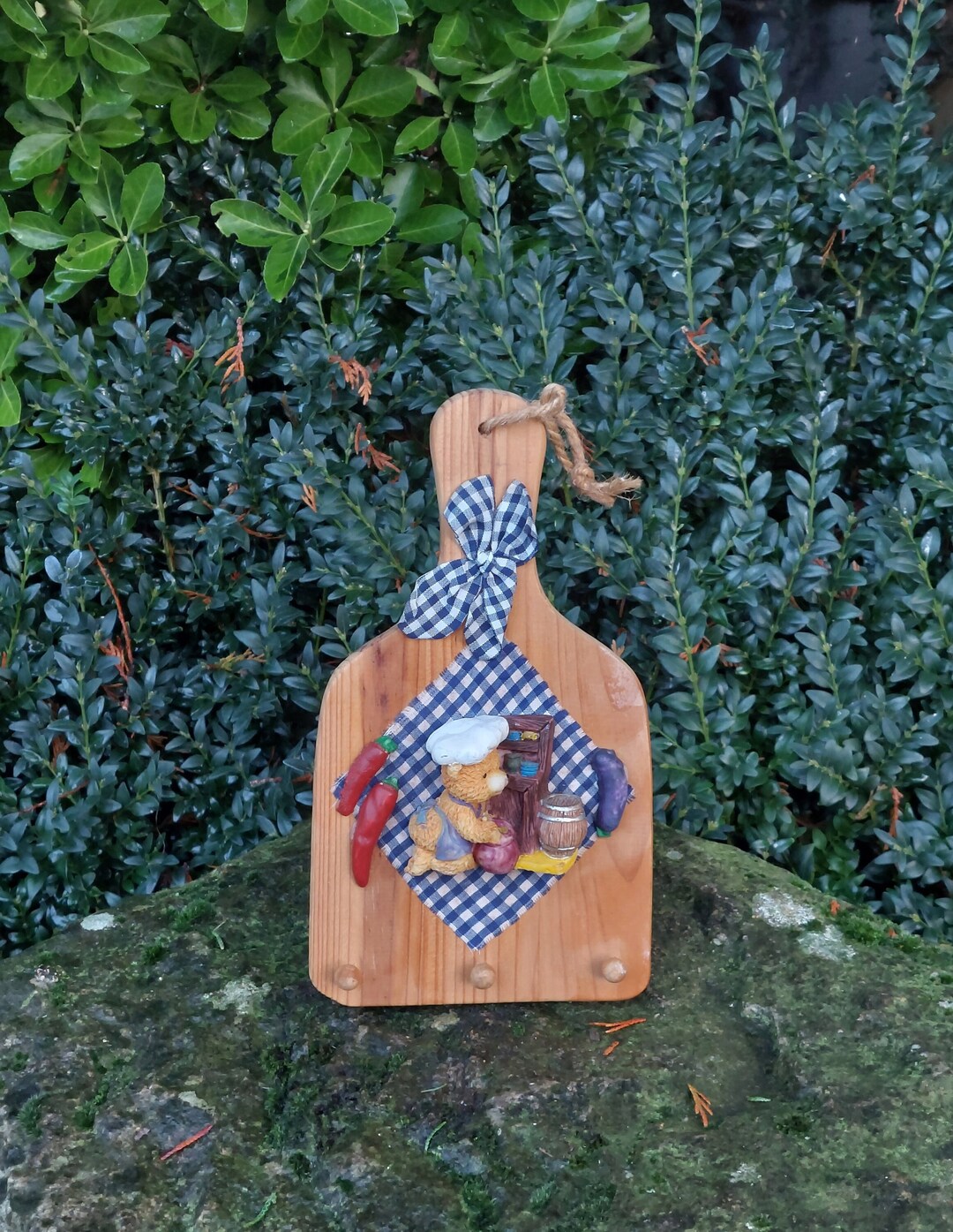 Decorative Kitchen Board / Resin Teddy Bear / Kitchen Decorative Object