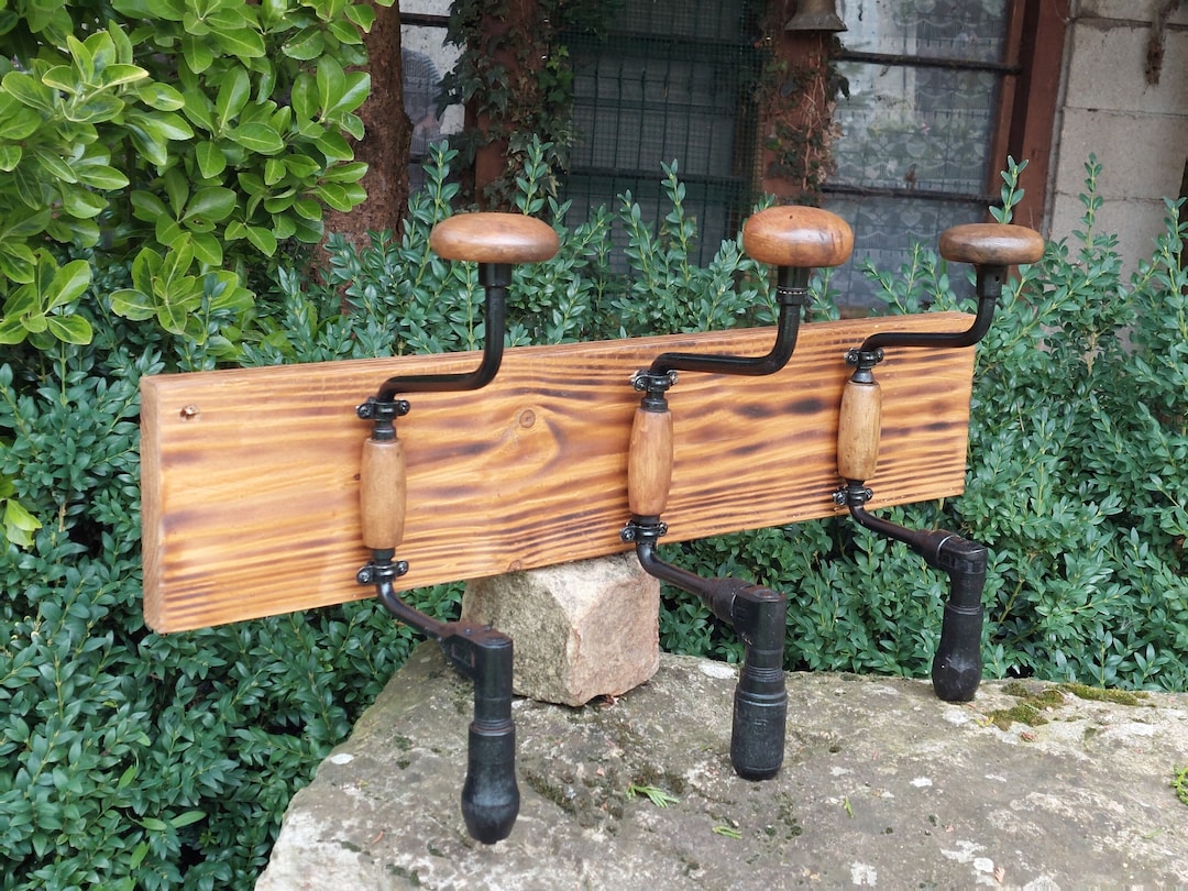 Hand Made Rack Rustic Handcrafted Coat Rack / Authentic Hand-crafted / Entirely ...