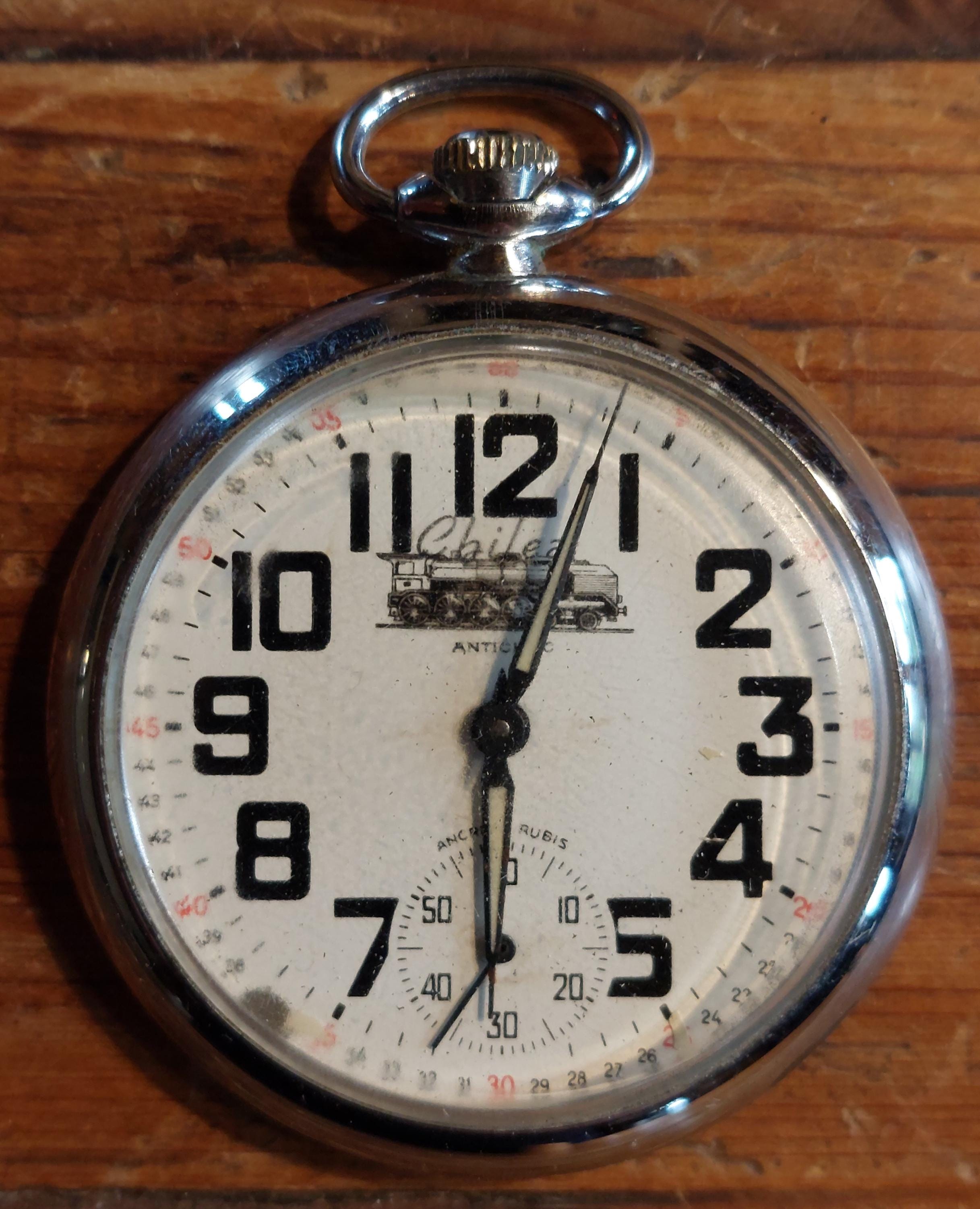 Montre Gousset Ancienne Mécanique Chilex - Occasion - Fonctionne Et Tient L'heure