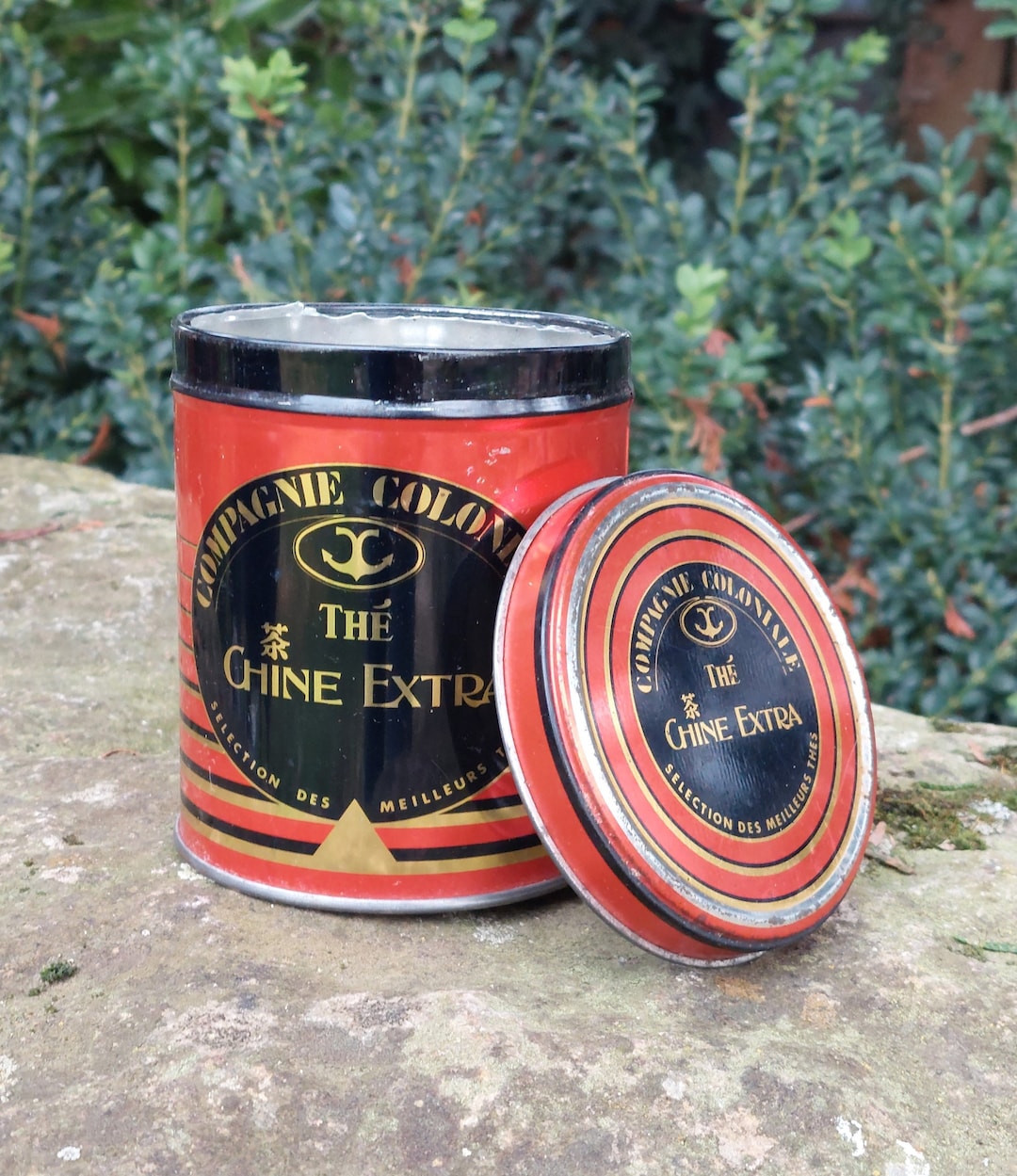 Vintage Tea Box / Extra China Tea / Compagnie Coloniale / Advertising