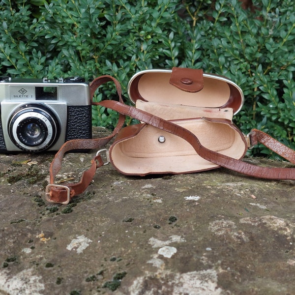 Ancien appareil photo AGFA / Silette I / Vendu dans sa housse de transport en cuir / Collection photographe, photographie / NON TESTE