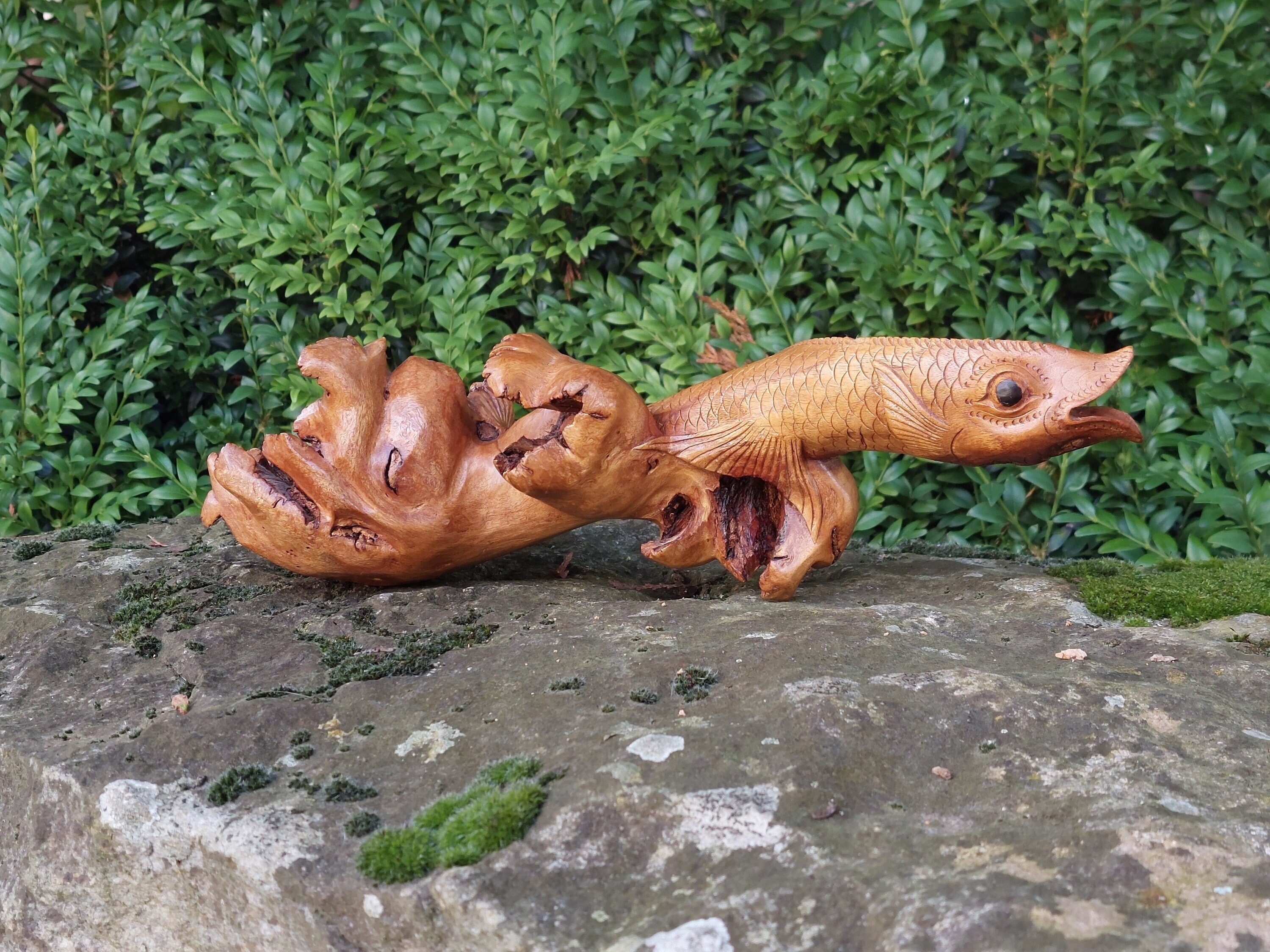 décoration marine : énoooorme poisson en bois flotté