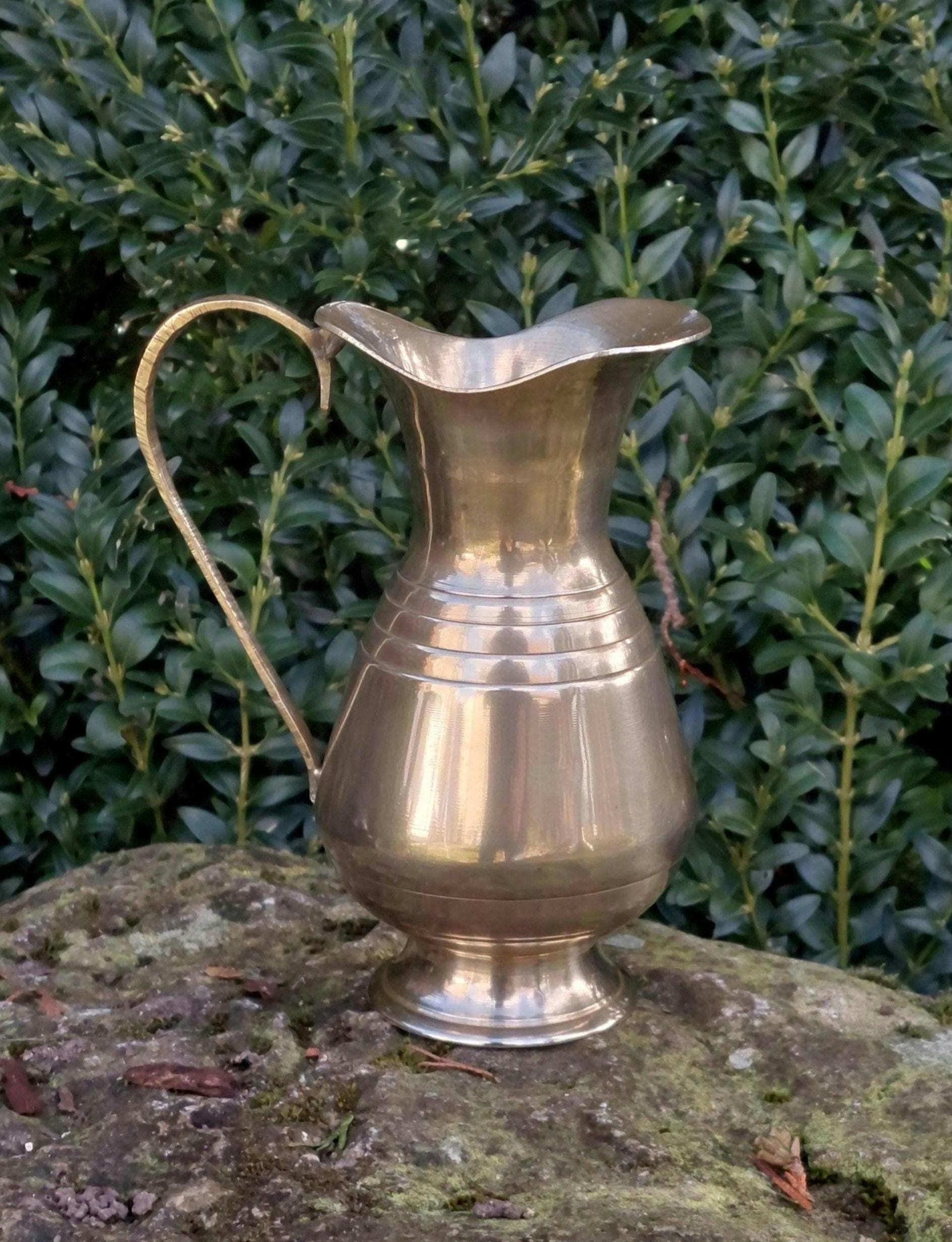 Old pitcher, brass carafe / Vintage decoration / Origin France