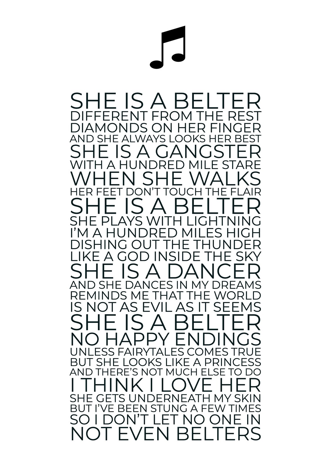 belter print lyrics a4 canci n gerry cinnamon enmarcado uk belter print lyrics a4 canci n gerry cinnamon enmarcado uk