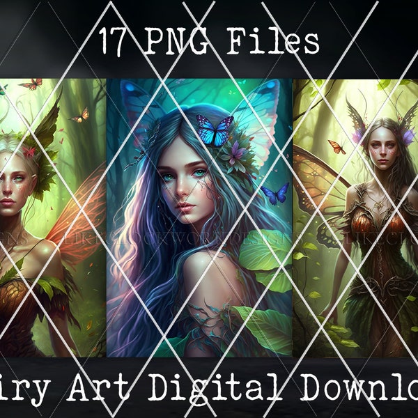 Fairy Digital Download | Fairy PNG Bundle | Fairy Clipart | Fairy Download