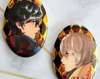 SMT P5 Akeshuake Foil Oval Buttons
