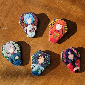 NGE Sleeping Coffin Button