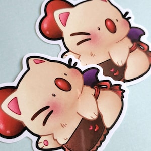 Final Fantasy Valentine Moogle 3" Vinyl Sticker