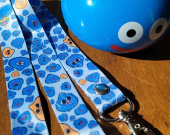 Dragon Quest Slime Doodle Lanyard