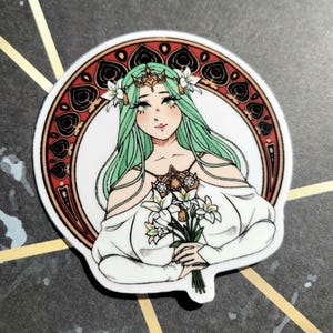 Fire Emblem Lady Rhea 3 Inch Clear Vinyl Sticker