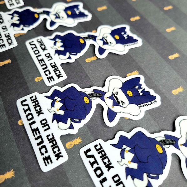 SMT Jack Frost Crime 3 Inch Clear Vinyl Sticker
