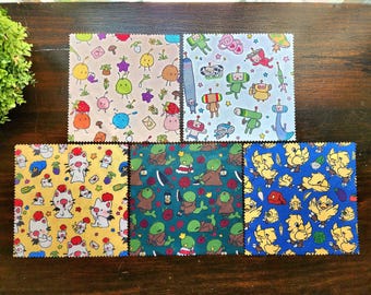 Video Game Doodle Microfiber Lens Cloth