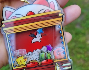 FFXIV Gold Saucer Moogle UFO Shaker Charm
