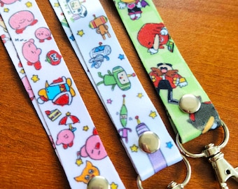 Video Game Doodles Lanyard