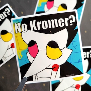 No Kromer Spamton Deltarune 3" Sticker