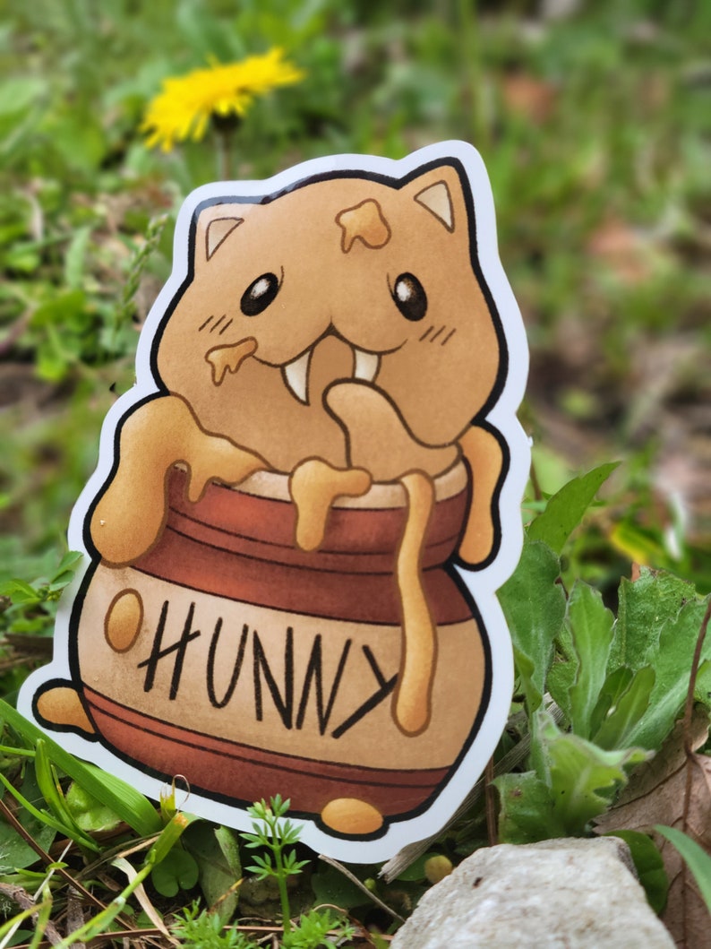 FFXIV Hunny Giant Beaver Minion Vinyl Sticker Etsy