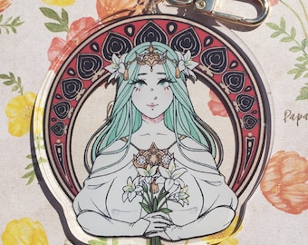 Fire Emblem Lady Rhea Art Nouveau Clear Acrylic Charm