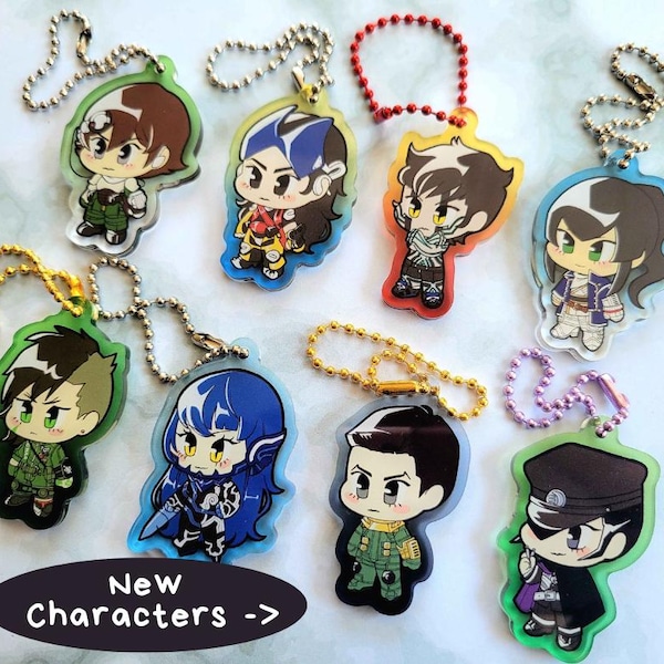 SMT Shin Megami Tensei Bead Chain 2" Acrylic Charms